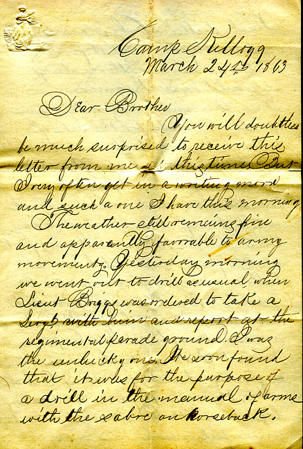 Havens Letter : March 24 1863
