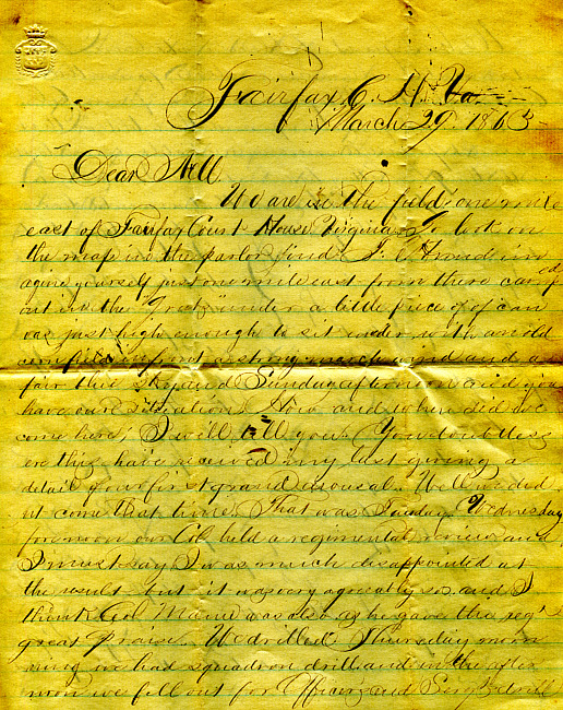 Havens Letter : March 29 1863