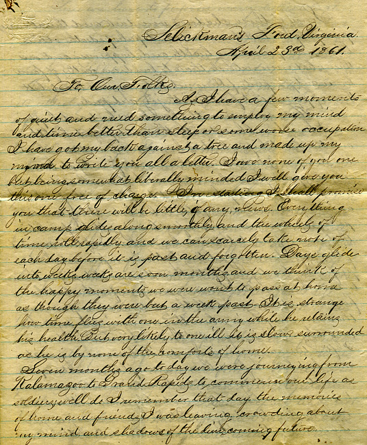 Havens Letter : April 23 1863