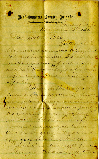 Havens Letter : November 23 1863 (2)