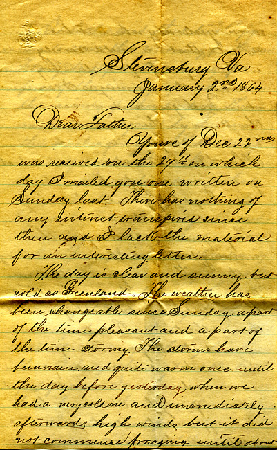 Havens Letter : January 2 1864