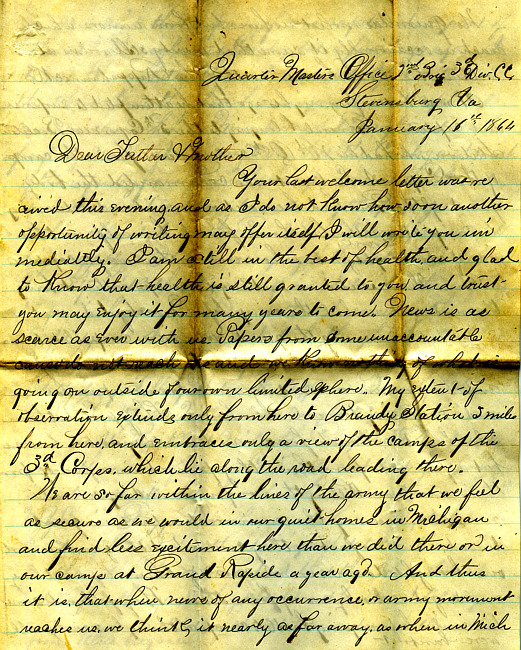 Havens Letter : January 16 1864