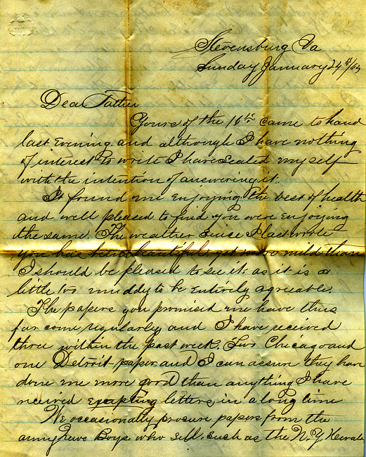 Havens Letter : January 24 1864