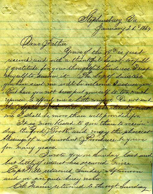 Havens Letter : January 26 1864
