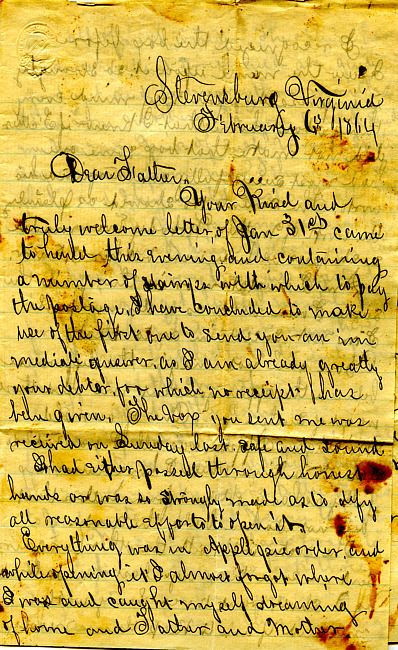 Havens Letter : February 6 1864