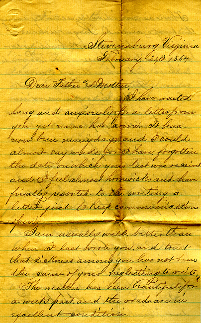 Havens Letter : February 24 1864