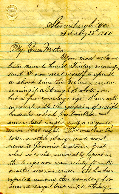 Havens Letter : February 28 1864
