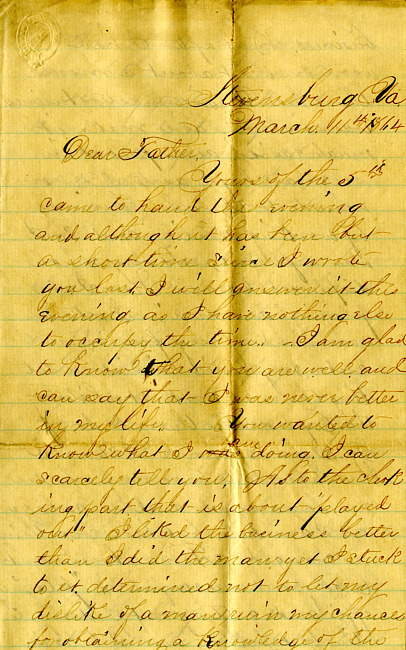 Havens Letter : March 11 1864