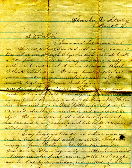 Havens Letter : April 9 1864