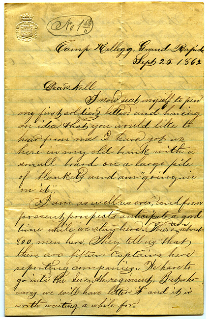 Havens Letter : September 25 1862