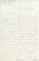 Perusha H. Peacock Letter : April 17, 1862