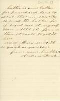 Andrew Ferdon Letter : December 3, 1862