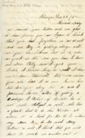 Bell Merwin Letter, December 30, 1862
