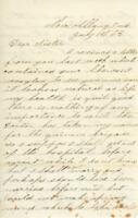 Unknown Letter : July 1, 1863