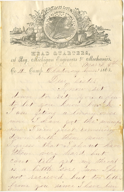 Solomon Hardenbergh Letter - March 9, 1864
