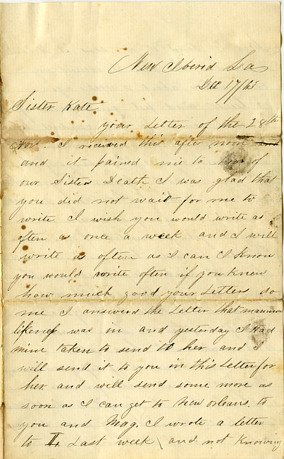 James Hardenbergh Letter - December 17, 1863