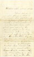 Israel G. Atkins Letter : March 24, 1865