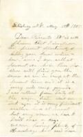 Israel G. Atkins Letter : May 18, 1865