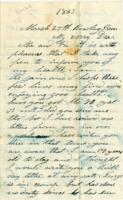 Israel G. Atkins Letter : March 27, 1863