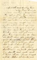 Israel G. Atkins Letter : April 15, 1863