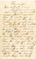 Israel G. Atkins Letter : October 11, 1863