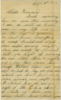 James Bradish Letter : September 12, 1862