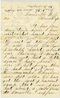 James Bradish Letter : March 3, 1863