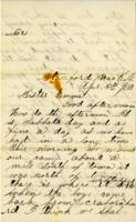 James Bradish Letter : April 5, 1863