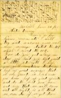 James Bradish Letter : June 22, 1863