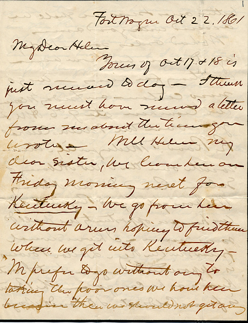 Parkhurst Letter : October 22, 1861