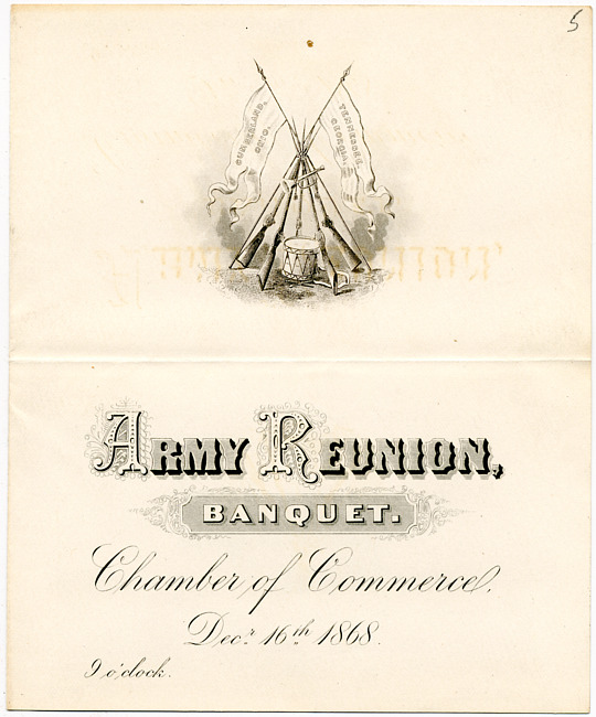 Army Reunion Banquet Promo : December 16, 1868