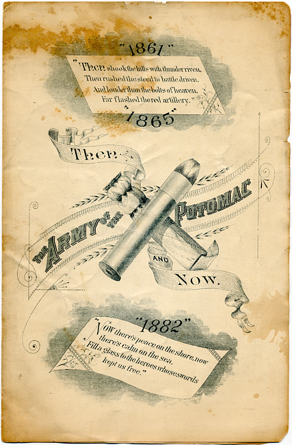 Banquet Program for Army Reunion : June 15, 1882