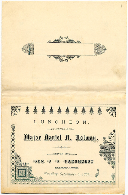 Luncheon Invitation : September 6, 1887