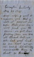 Jesse Taft Letter : May 24, 1863