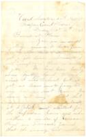 John Wheeler Letter : October 16, 1863