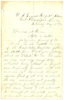 John Wheeler Letter : May 28, 1864