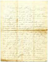 John Wheeler Letter : March 11, 1862