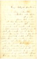 John Wheeler Letter : November 25, 1861
