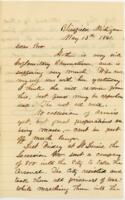 James T. Kedzie Letter : May 13, 1861