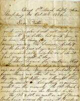 J. Benton Kennedy Letter - October 10, 1862