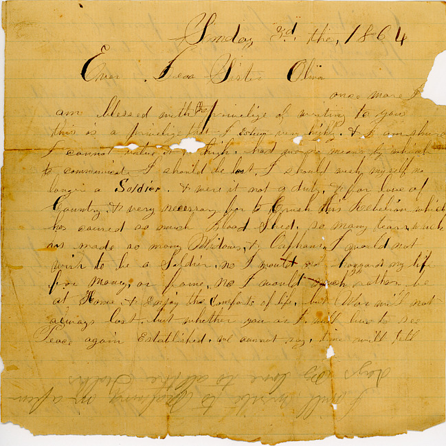 Albert W. Barber Letter : Unknown Month 3, 1864