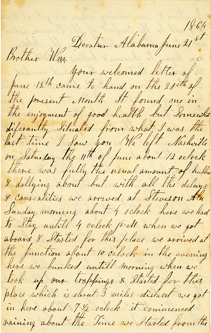 James Lickly Letter : June 21, 1864