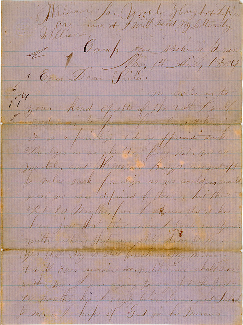 Albert W. Barber Letter : August 14, 1864