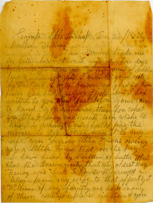 James Lickly Letter : December 26, 1862