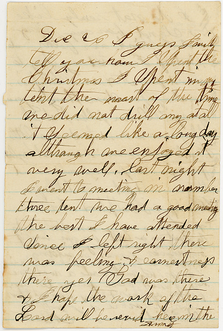 Albert W. Barber Letter : Date Unknown