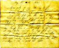 Mallison Family Letter : May 19, 1861