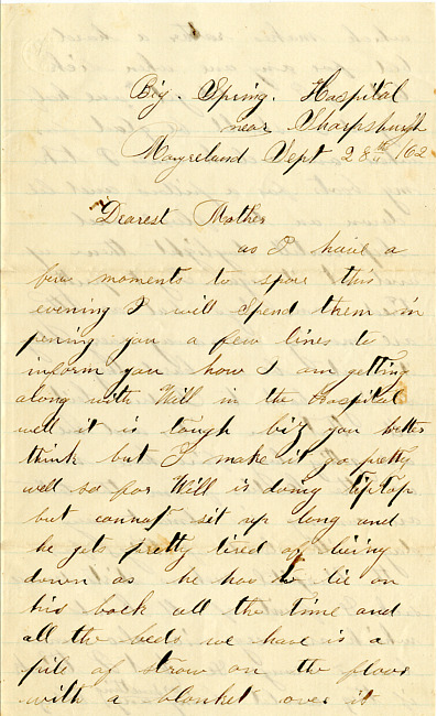 Benjamin F. Marsh Letter : September 28, 1862