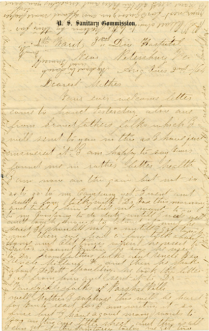 Benjamin F. Marsh Letter : August 2, 1864