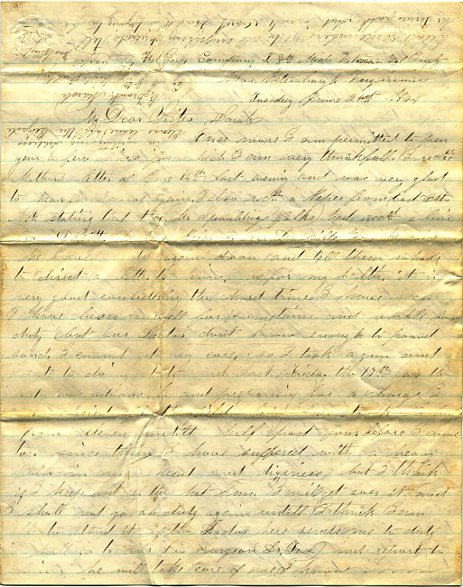 Benjamin F. Marsh Letter : June 21, 1864