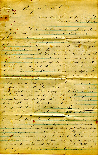 Benjamin F. Marsh Letter : October 16, 1862